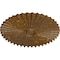 Ekena Millwork Shakuras Ceiling Medallion (For Canopies up to 5 3/4"), 33 7/8"OD x 2"P, Smokey Topaz Crackle CM34SHSTC - alternate 2